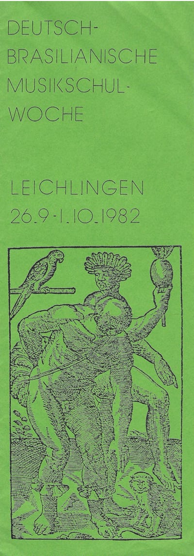 Programm der deutsch-brasilianiuschen Musikschulwoche in Leichlingen 1981